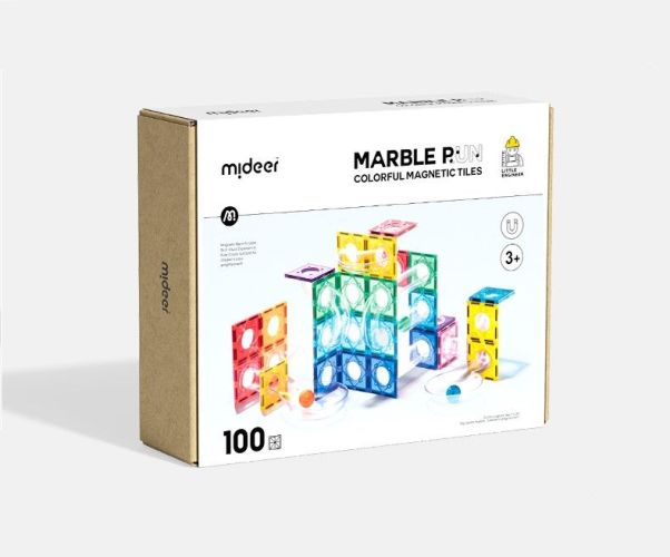 Farbige Magnetkugelbahn - 100 Teile