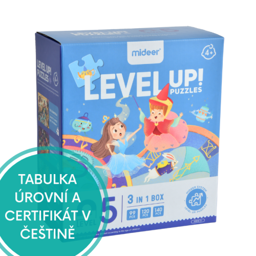 LEVEL UP! 05 - Rozprávkový svet puzzle 3v1 verzia 2022