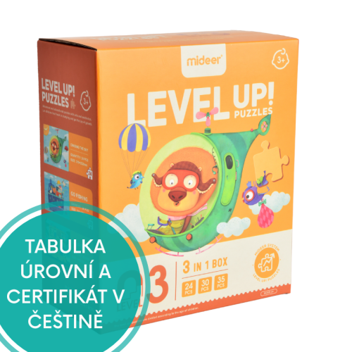 LEVEL UP! 03 - Cestovanie puzzle 3v1