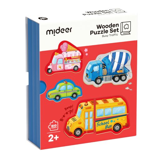 Środki transportu puzzle w książce 18 szt.