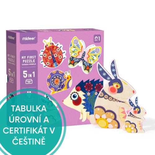 Moje prvé puzzle - Záhradné zvieratá - 26 dielikov