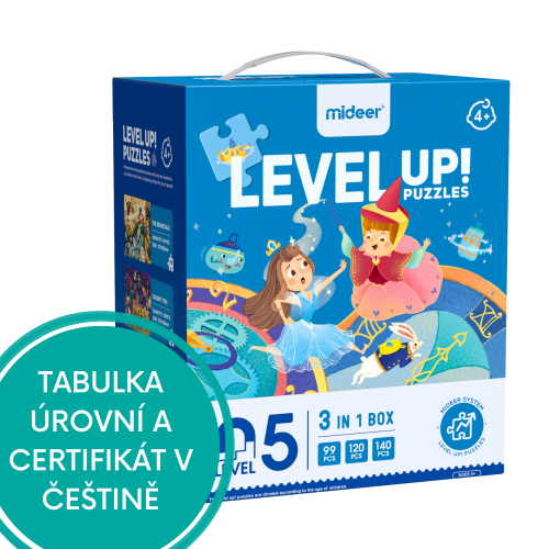 LEVEL UP! 05 - Bajkowy świat puzzle 3w1