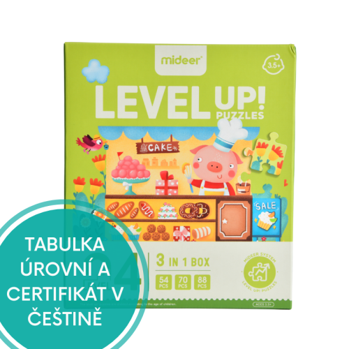 LEVEL UP! 04 - Rozprávkové stavby puzzle 3v1 verzia 2022