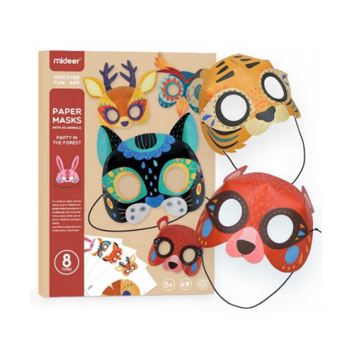 Papier Party Masken Tiere