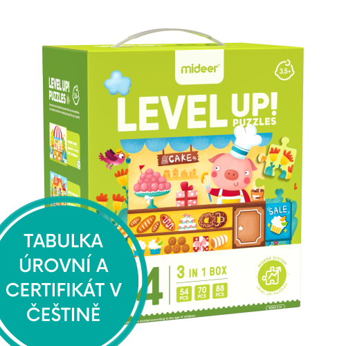 LEVEL UP! 04 - Rozprávkové stavby puzzle 3v1