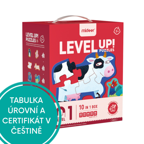 LEVEL UP! 01 - Zwierzęta puzzle 5w1