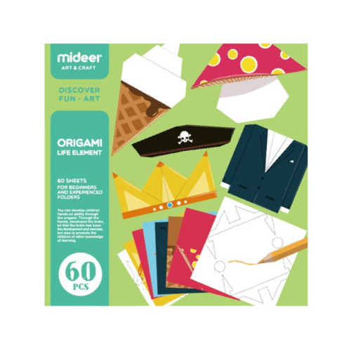 Origami dětská skládačka Elementy života- 60ks