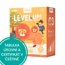 LEVEL UP! 03 - Zvieratká v prírode puzzle 3v1