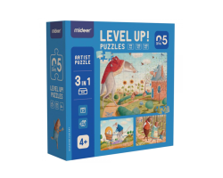 LEVEL UP! 05 - Zvířecí hrdinové puzzle 3v1