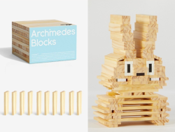 ARCHIMEDES BLOCKS drewniane klocki konstrukcyjne 50 elementów